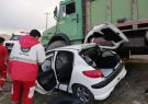 برخورد خودرو پژو ۲۰۶ با کامیون در قوچان یک کشته و ۲ مصدوم برجای گذاشت