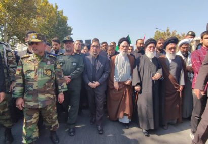 آیین تشییع شهدای امنیت در مشهد برگزار شد￼