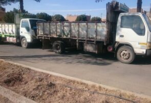 توقیف دو دستگاه کامیون دام سبک فاقد مجوز در شهرستان کاشمر