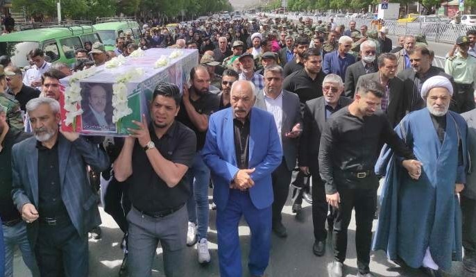 مراسم تشییع پیکر شهید «عبدالرضا عامری افزادی» در مشهد
