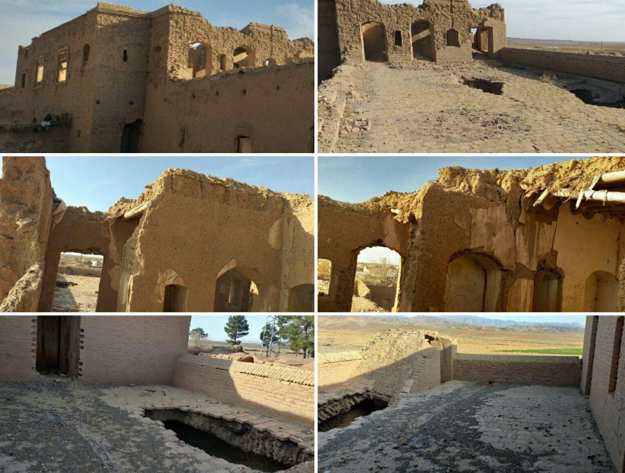 عمارت حسینخان قرائی در روستای امینآباد رشتخوار در حال تخریب شدن است