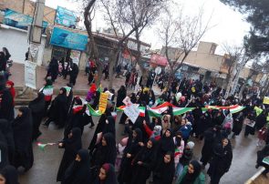 راهپیمایی عظیم و باشکوه ۲۲ بهمن امروز در شهر چناران برگزار شد