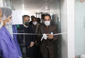 خط تولید ماسک سه لایه بهداشتی در مشهد افتتاح شد