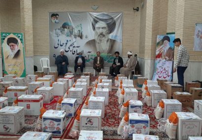 ۵۰۰ بسته غذایی در طرح رزمایش ضیافت همدلی به نیازمندان آبرومند قوچانی اهدا شد