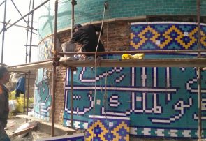 اتمام مرمت بنای تاریخی گنبد سبز مشهد