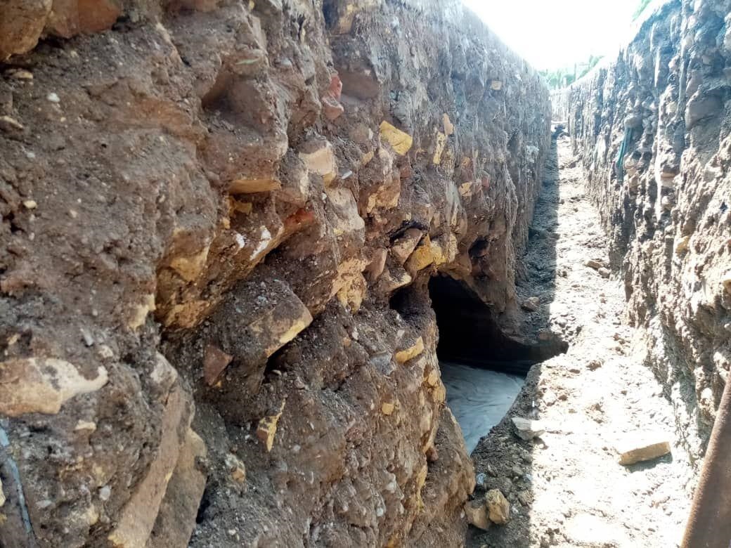 کشف حوضانبار تاریخی در تربتحیدریه حین حفاری کانال فاضلاب