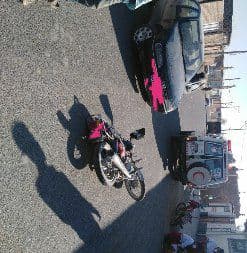 دو مصدوم بر اثر برخورد موتور سیکلت و پژو در سلطان آباد تربت‌حیدریه
