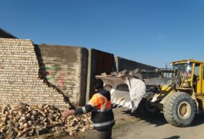 تخریب ۷ مورد ساخت و ساز غیرمجاز در حریم قانونی راه‌های نیشابور