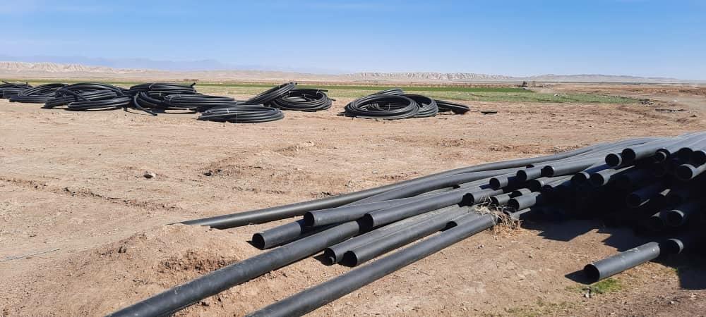 شروع عملیات اجرایی پروژههای آبیاری تحت فشار ۵۵ و ۶۰ هکتاری در روستای درخت سنجد تربت حیدریه