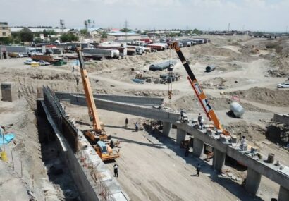 مدیرعامل سازمان عمران شهرداری مشهد: آغاز عملیات تیرگذاری پروژه مسیر ۴۵ متری سردخانه و احداث پل سواره رو