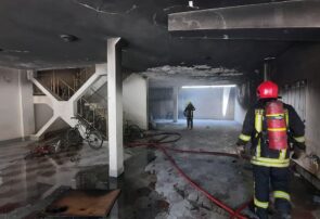 نجات ۷ نفر توسط آتش نشانان در پی آتش‌سوزی پیلوت یک آپارتمان مسکونی در مشهد