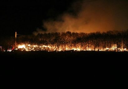 آتش‌سوزی در انبار علوفه دام در روستای نقاب
