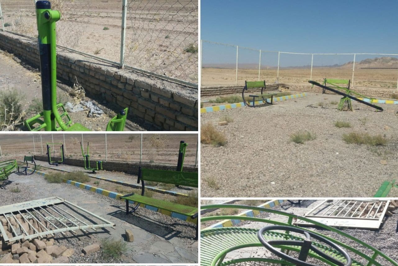 پارک روستای ملکآباد رشتخوار نیازمند رسیدگی مسئولان