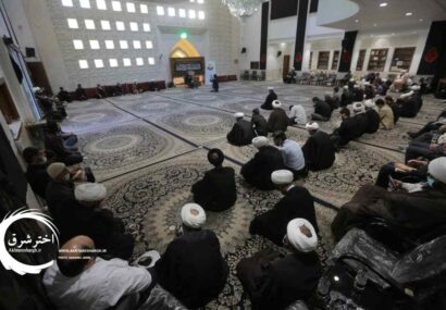 گزارش تصویری از مراسم هفتم حضرت آیت‌الله حسن‌زاده آملی در مشهد