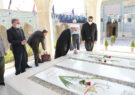 غبارروبی و عطرافشانی مزار شهدای جهادگر و بازدید از نمایشگاه هفته دفاع مقدس در نیشابور