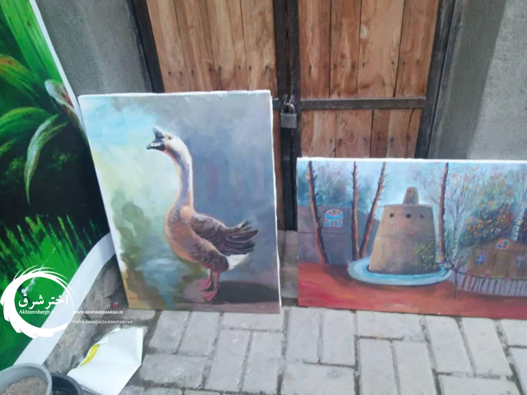 برگزاری کارگاه نقاشی و خوشنویسی در باغ پرندگان تربتحیدریه