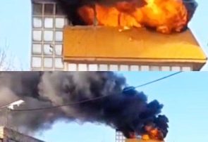 آتش‌سوزی ساختمان مسکونی در بلوار ساجدی مشهد مهار شد
