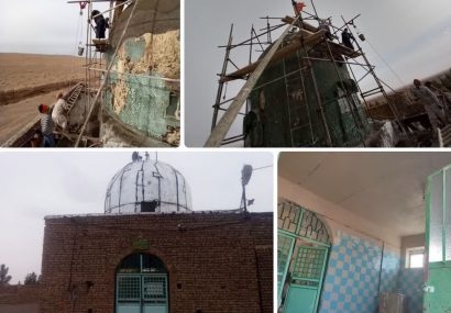 اجرای عملیات عمرانی در بقعه متبرکه امام زادگان احمد و حسن شهرستان رشتخوار