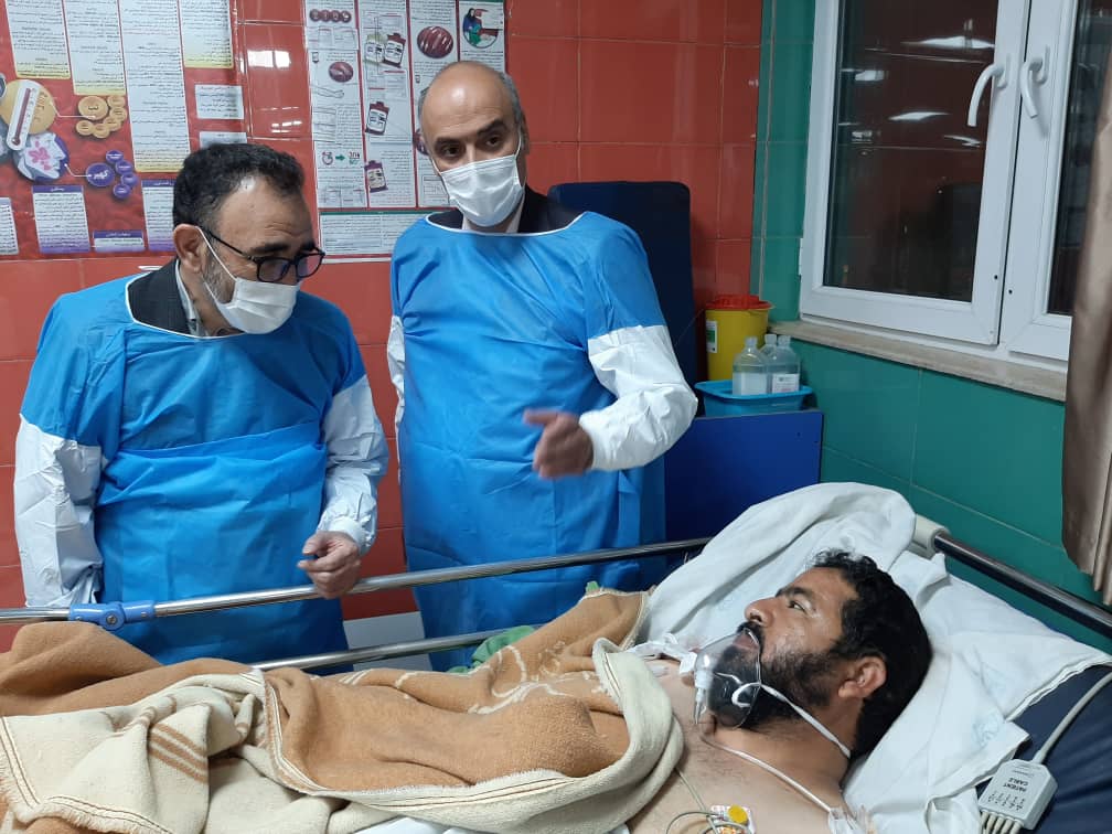 عیادت استاندار خراسان رضوی از آسیب دیدگان حادثه امروز حرم مطهر