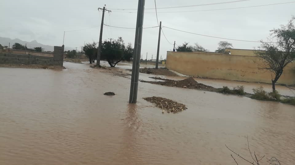 سیل شدید در روستای اسفیز بخش کدکن خسارت ببار آورد