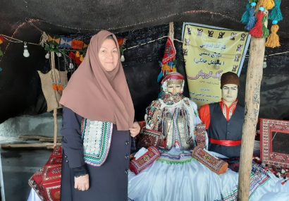 برپایی نمایشگاه صنایع‌دستی روناک قوچانی در ایستگاه نوروزی قوچان