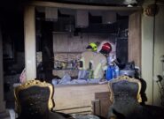 نجات مادر و کودک از حریق در منزل مسکونی مشهد