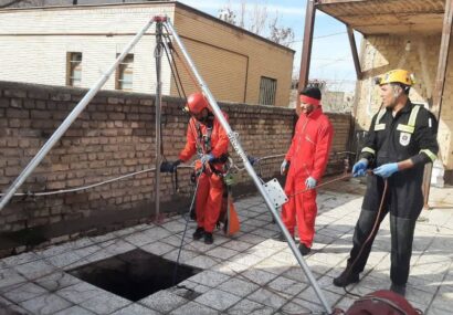نجات یک زن از عمق چاه ۸ متری در نیشابور