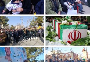 تشییع پیکر شهید مدافع امنیت، در شهرستان جغتای