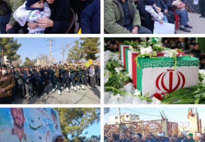 تشییع پیکر شهید مدافع امنیت، در شهرستان جغتای