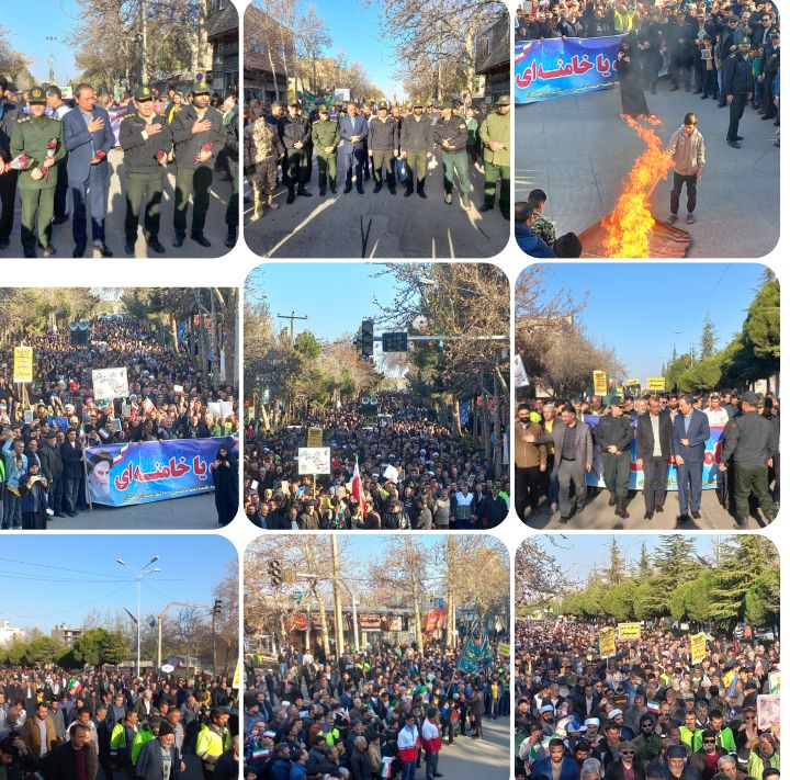 راهپیمایی مردم ولایتمدار شهرستان جغتای در محکومیت اقدامات اغتشاشگران راهپیمایی مردم ولایتمدار شهرستان جغتای در محکومیت اقدامات اغتشاشگران