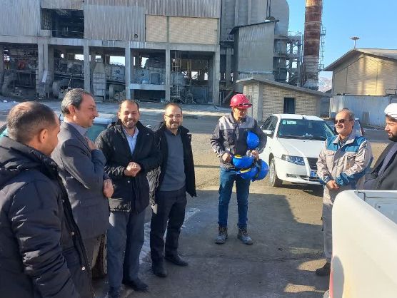 بازدید فرماندار جغتای از کارخانه سیمان شهرستان بازدید فرماندار جغتای از کارخانه سیمان شهرستان