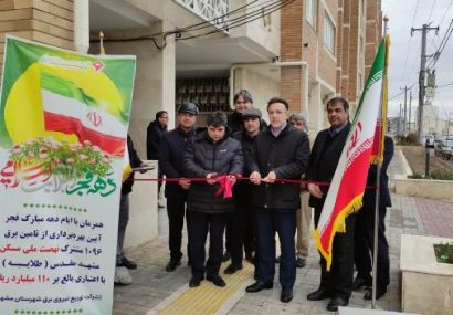 بهرهبرداری از پروژه تامین برق ۱۰۹۶ مشترک نهضت ملی مسکن طلاییه همزمان با دهه مبارک فجر