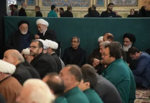 حضور استاندار خراسان رضوی در مراسم اربعین رهبر شهید در حرم مطهر رضوی