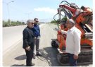 ایمن سازی و نصب گاردریل در ورودی نیشابور