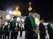 مراسم خطبه خوانی شب عاشورا در حرم مطهر رضوی