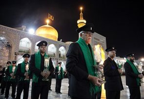 مراسم خطبه خوانی شب عاشورا در حرم مطهر رضوی