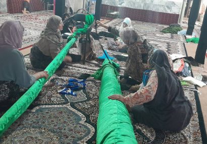 مراسم علم بندان بخش رخ تربت حیدریه با شرکت بانوان برگزار شد مراسم علم بندان بخش رخ تربت حیدریه با شرکت بانوان برگزار شد