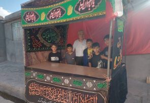 کودکان فریمانی موکب های عزاداری برپا کردند