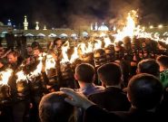 برگزاری آئین مشعلگردانی نجفیهای مقیم مشهد برگزاری آئین مشعلگردانی نجفیهای مقیم مشهد