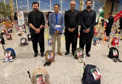 یک هیات حزب عمران خان برای شرکت در مراسم وداع و تشیع رهبر شهید، وارد مشهد شد