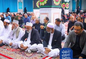 برگزاری مراسم رهبر شهید با حضور علمای شیعه و اهل سنت در سرخس
