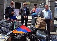 کاروان «صلح و تمدن» موتورسواران تایبادی در ارمنستان