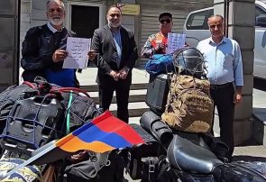 کاروان «صلح و تمدن» موتورسواران تایبادی در ارمنستان