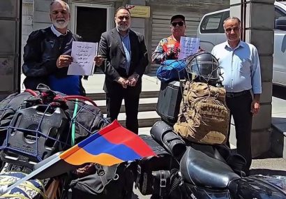 کاروان «صلح و تمدن» موتورسواران تایبادی در ارمنستان