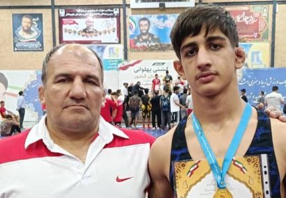 نوجوان تایبادی، صاحب نشان طلای مسابقات کشتی پهلوانی کشور