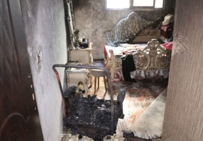 حریق منزل مسکونی در مشهد و نجات ۲ محبوسی از طبقه چهارم