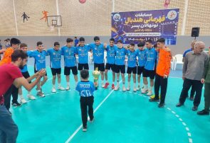 پایان مسابقات هندبال نونهالان در گلبهار