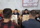 اهدای نقاشی چهره به زائران پیاده رضوی در نیشابور
