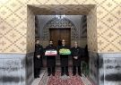 اعطای پرچم جمهوری اسلامی ایران به پرچمداران کشورمان در رقابتهای آسیایی ناگویا