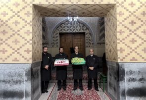 اعطای پرچم جمهوری اسلامی ایران به پرچمداران کشورمان در رقابتهای آسیایی ناگویا اعطای پرچم جمهوری اسلامی ایران به پرچمداران کشورمان در رقابتهای آسیایی ناگویا
